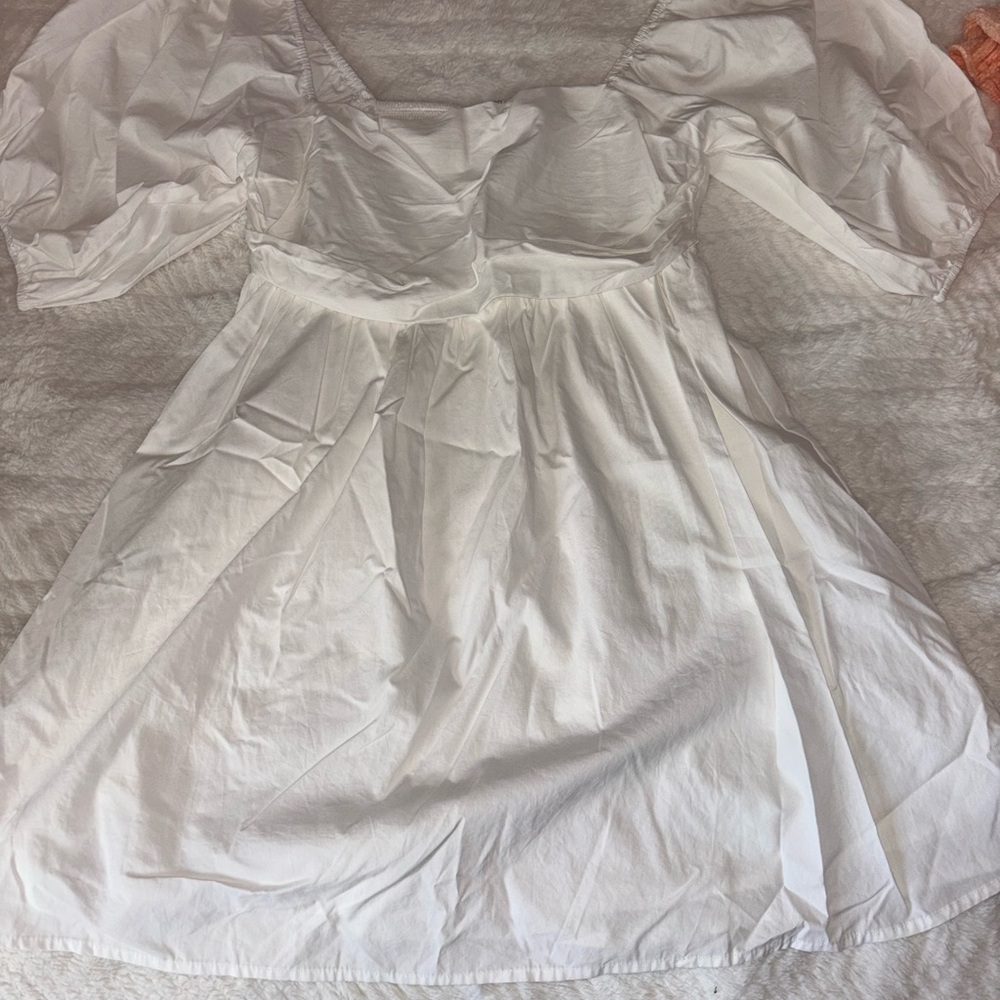Forever 21 White Smocked Dress